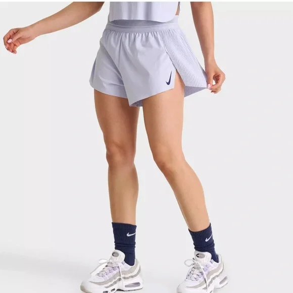 WOMEN'S NIKE AEROSWIFT DRI-FIT ADV MID-RISE 3 INCH BRIEF-LINED SHORTS $80 XXL - Picture 4 of 10